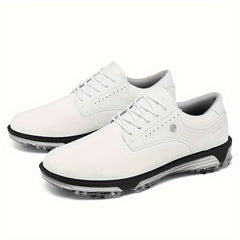 Men's Detachable 9 Spikes Golf Shoes Non Slip Lace Up Sneakers