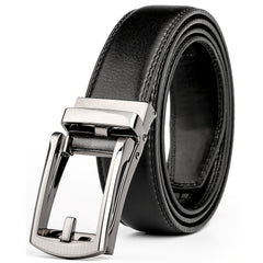 Ruaite Men's Auto Buckle Leather Belt