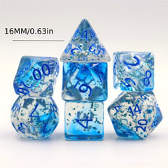7pcs Letter Dice Set for Board Games and Parties