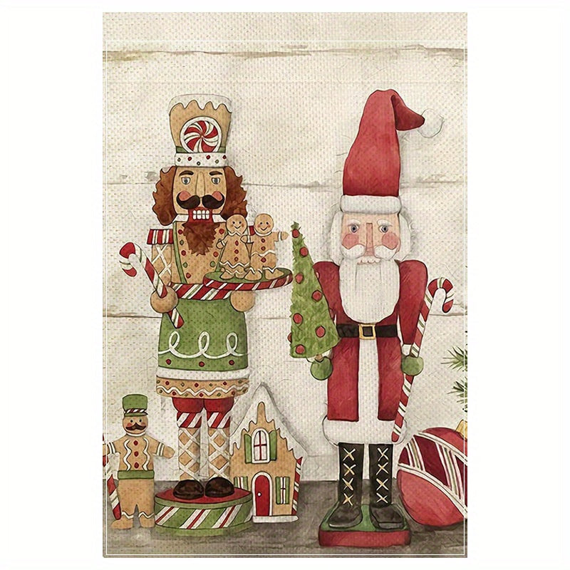Christmas Banner Decor Porch Sign Happy Year Signs For Home Front Door Fireplace