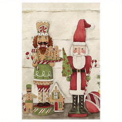 Christmas Banner Decor Porch Sign Happy Year Signs For Home Front Door Fireplace