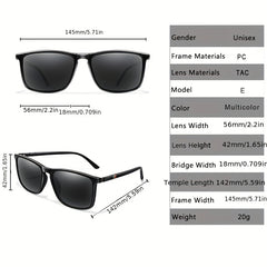 Square Big Frame Polarized Sunglasses for Men and Women