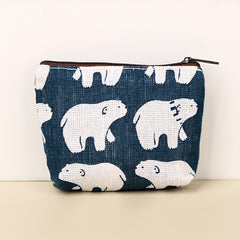 Children's Coin Purse Girls Mini Bag Zipper Key Bag Retro Canvas Small Purse