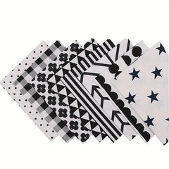 8pcs Printed Fabric Patchwork Doll Needlework Cloth DIY Sewing Quilting Material