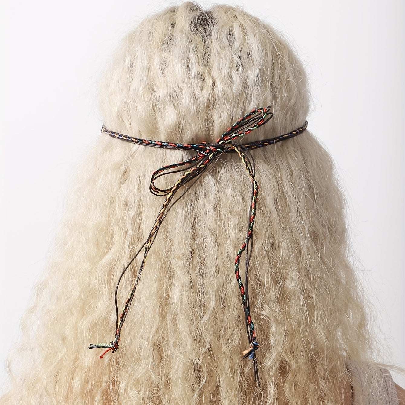 Boho Braided Head Chain Crystal Hair Band for Women