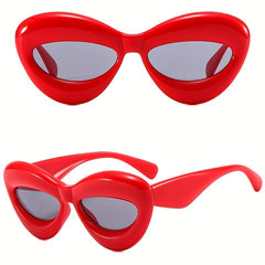 Cat Eye Vintage Sunglasses Thick Frame Funny Shade Eyewear