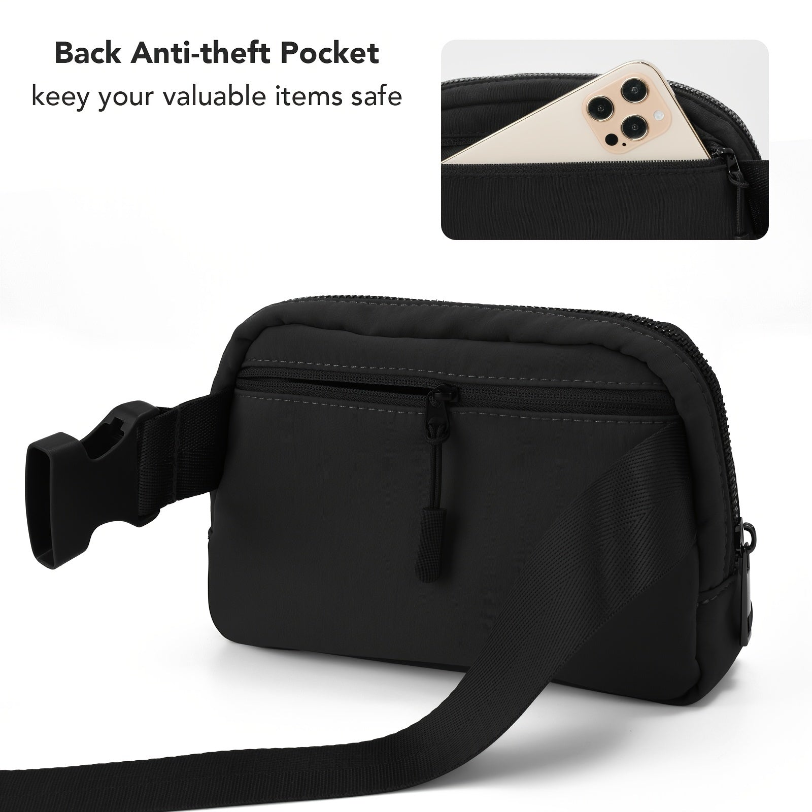 Adjustable Crossbody Bag for Exercise & Travel