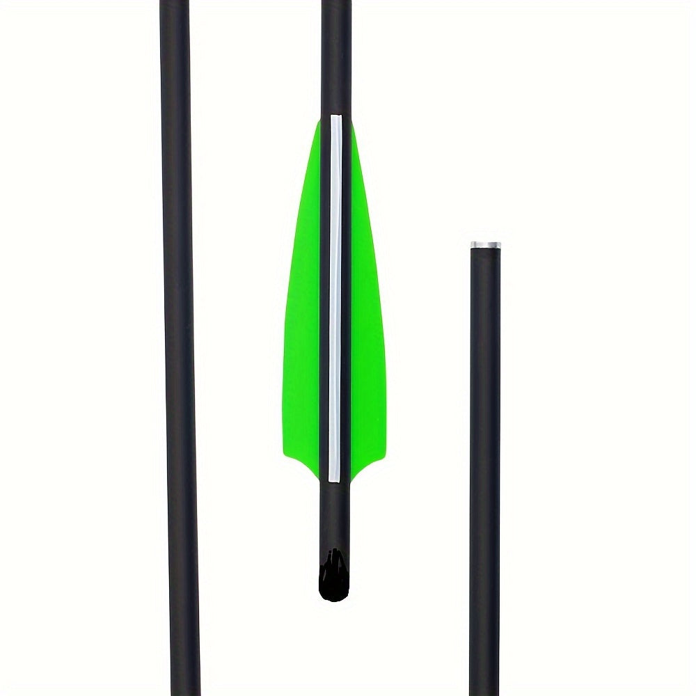 12pcs 17" Carbon Fiber Shield Feather Bowfishing Accessory