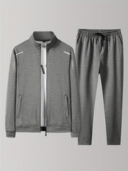 Men's Casual 2pcs Set Zip Up Jacket Joggers Matching Set