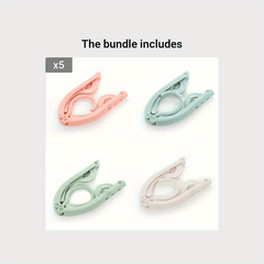 4pcs Folding Clothes Hanger Portable Non-slip Clothes Rack