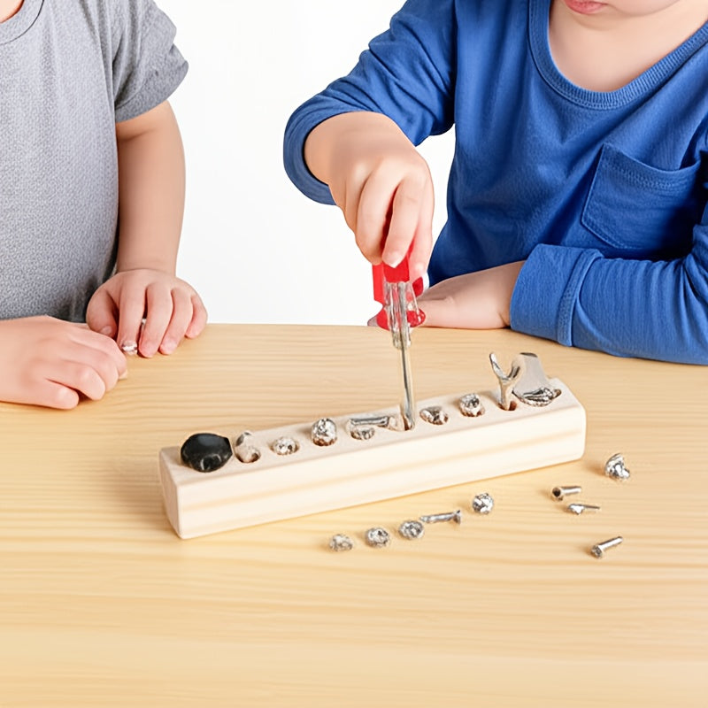 Kids' Screwdriver Busy Board Hand Skills DIY Tool Set