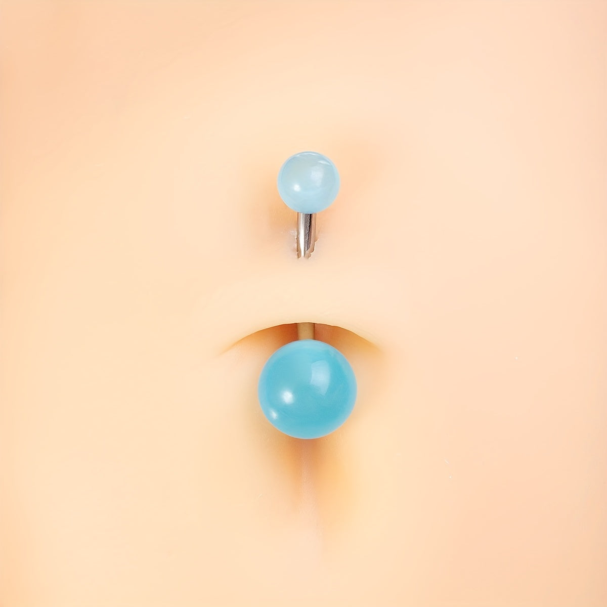 6 Pcs Glow Dark Belly Button Rings 14G Stainless Steel Sexy Body Piercing Jewelr