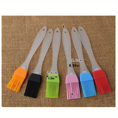 6pcs Silicone Portable Barbecue Baked Food Brush Kitchen Pancake Brush