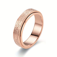 Stainless Steel Rotating Decompressing Pearl Sand Ring