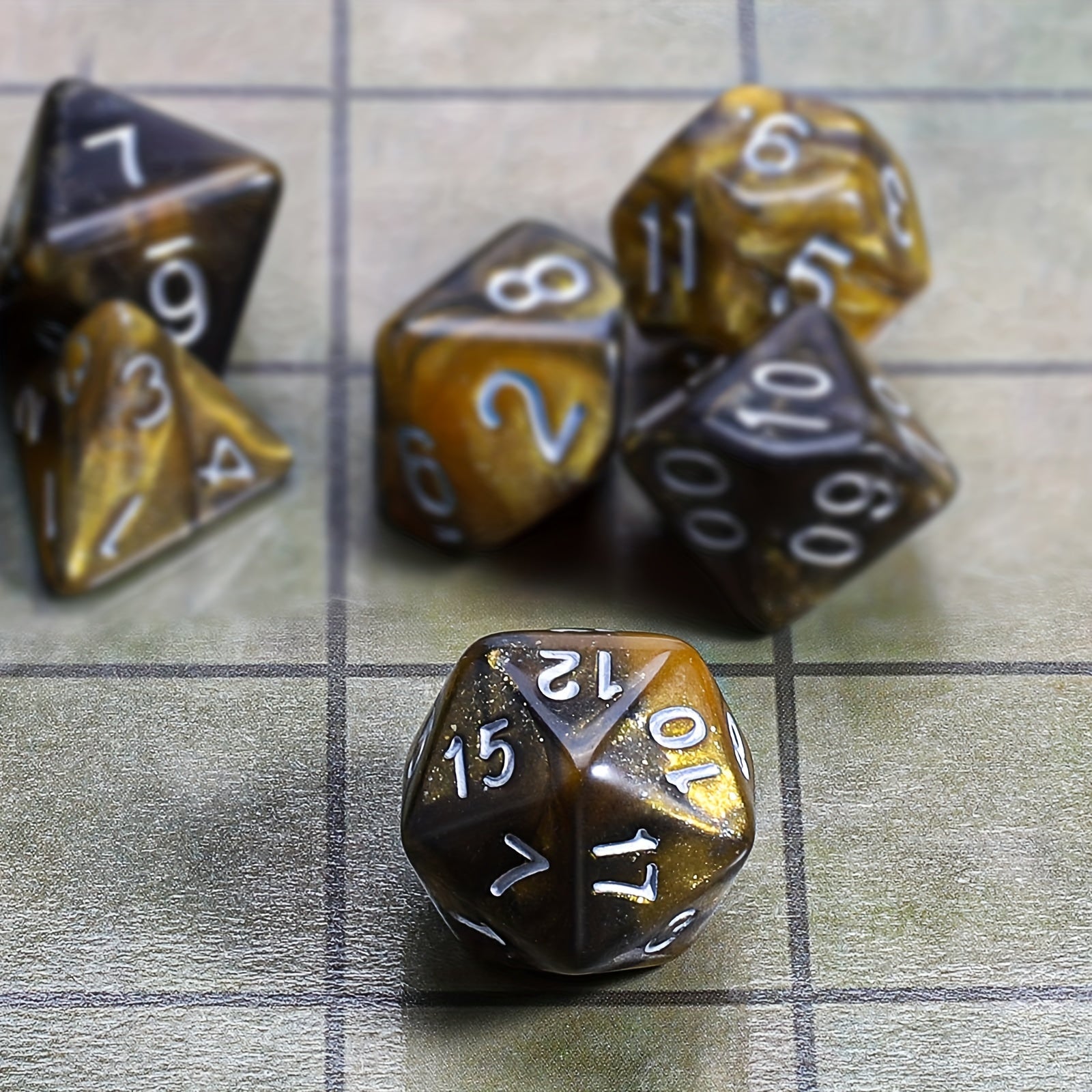 7pc TRPG Cthulhu Polyhedral Dice Set For Board Game