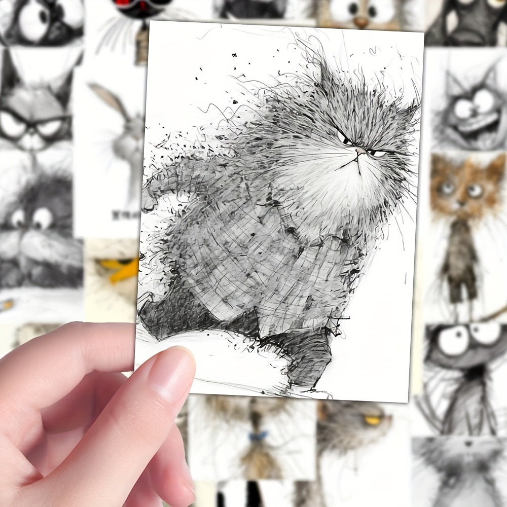 Hand Drawn Slothly Animals Stickers Cute Sketches - Journals, Skateboards