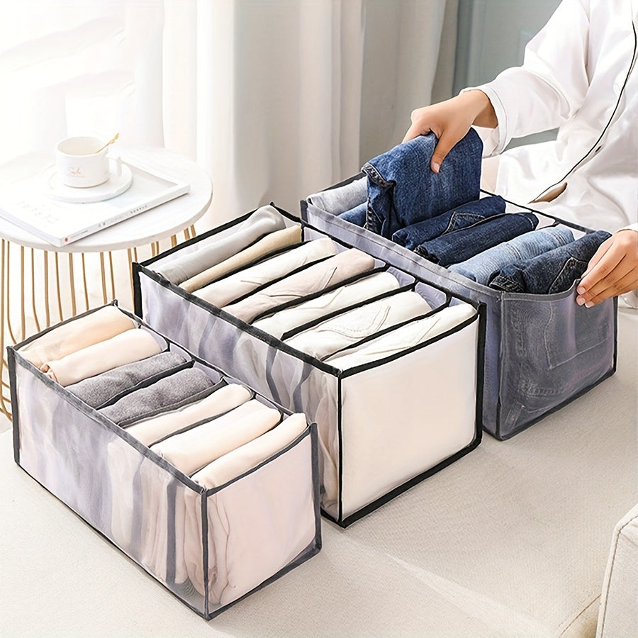 6PCS Clothes Organizer Foldable Drawer Packing Cube Underwear Pants Storage Bag