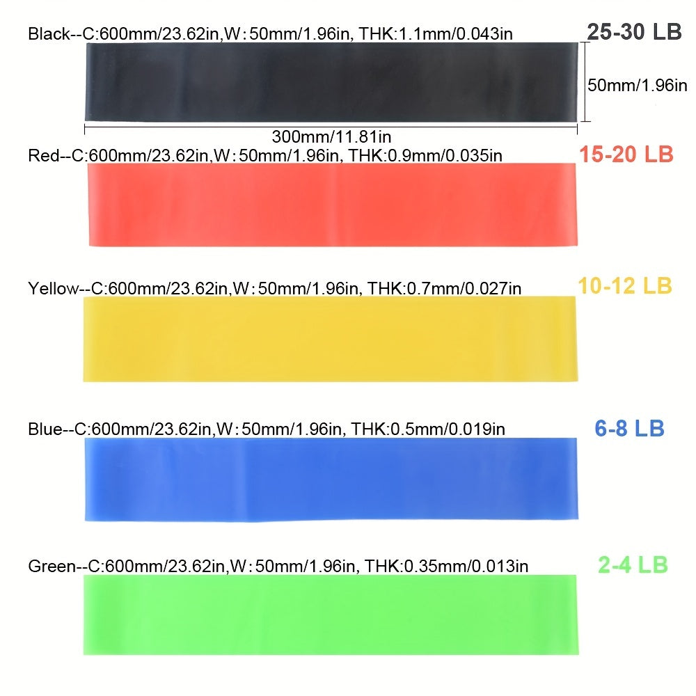 TPE Yoga Resistance Belt for Back Arm Shoulder Training