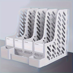 1pc Four Bar File Frame Thickened File Rack Basket Office Supplies