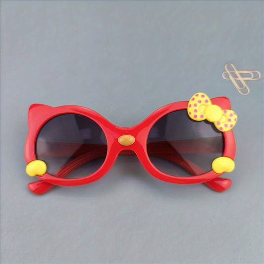 Kids Bow Cartoon Sunglasses UV Protection
