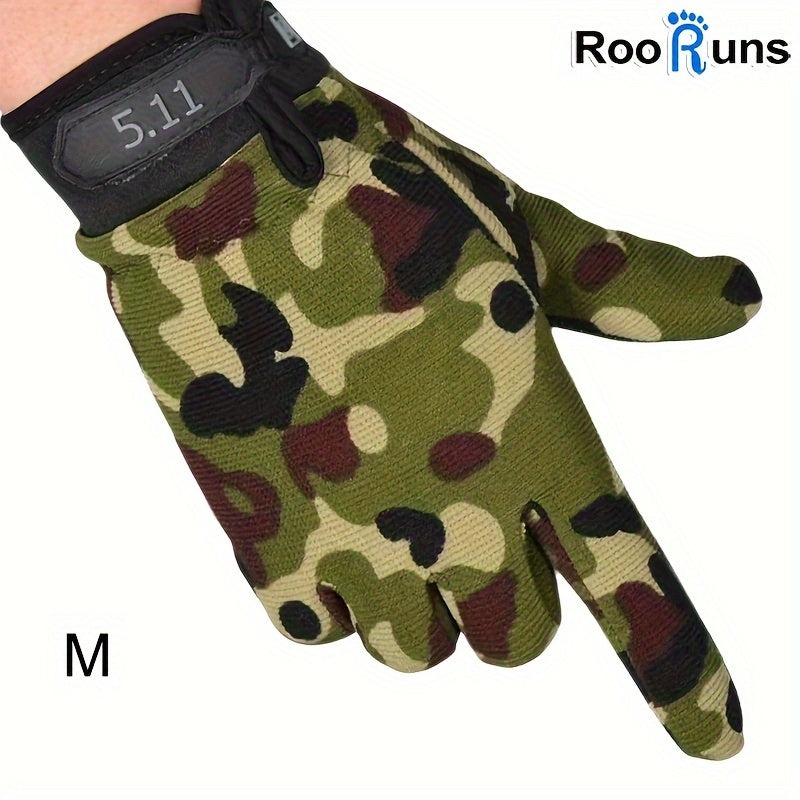 Men's Tactical Full Finger Gloves - Order a Size Up