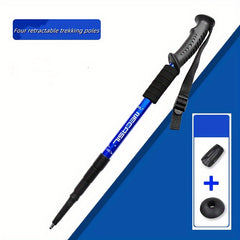 Aluminum 6061 4-section Straight Handle Climbing Stick
