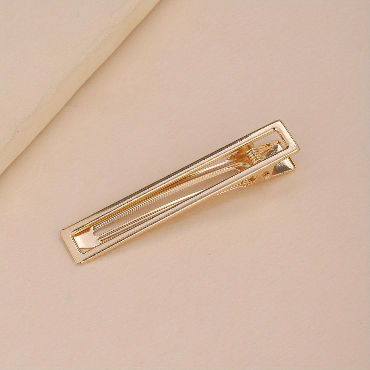 Metal Geometric Hair Clip Bangs Clip Duck Billed Hair Accessory