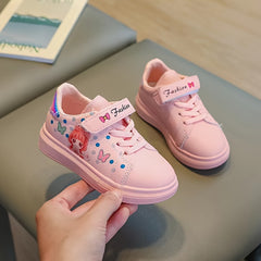 Casual Cartoon Low Top Sneakers For Girls Lightweight Anti Slip Sneakers