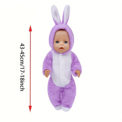 Plush Rabbit Four Jumpsuit Doll Coat - Holiday Gift