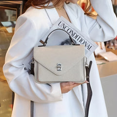 Women's Leather Crossbody Bag with Removable Strap