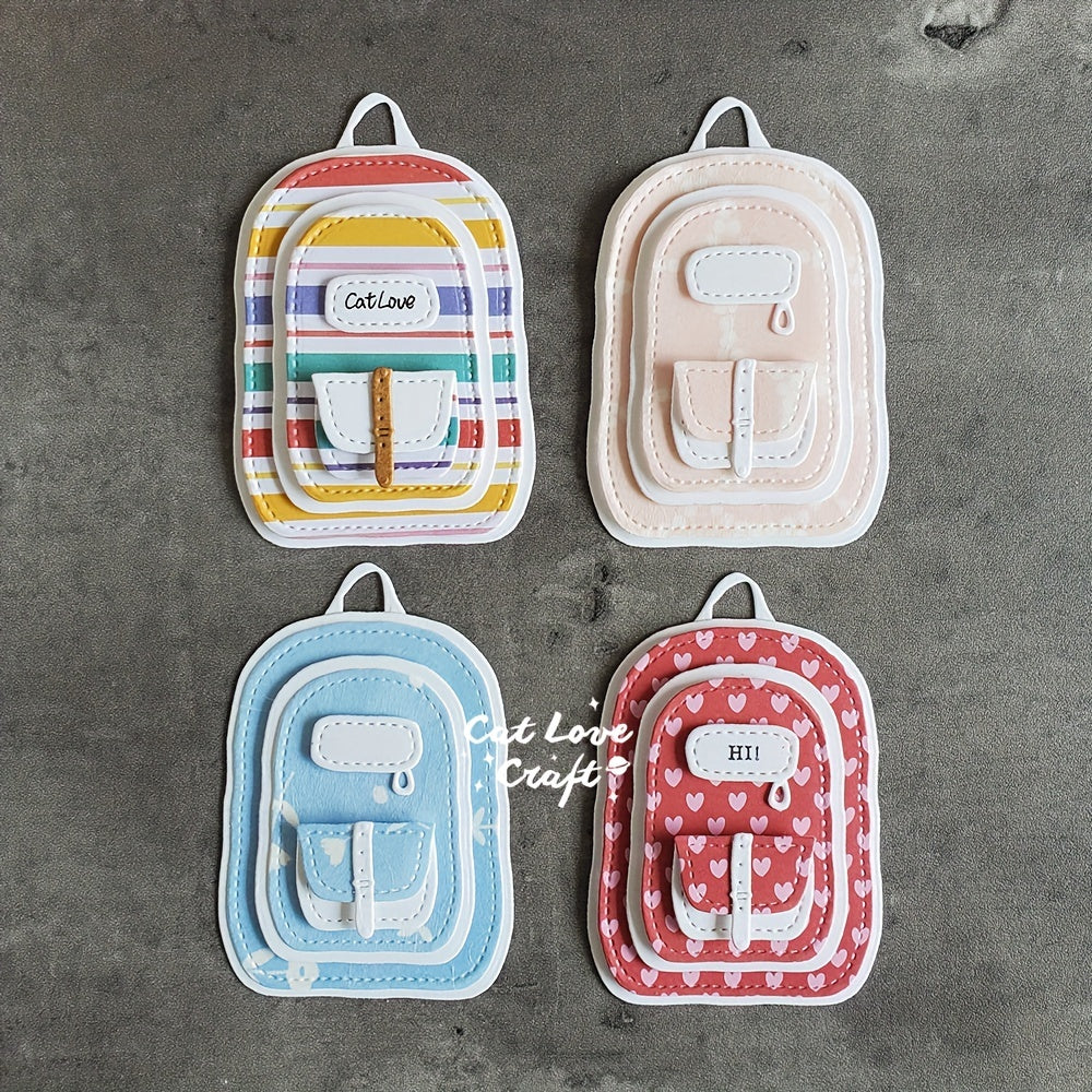 Catlove Backpack School Bag Metal Cutting Dies - Card Making DIY Craft
