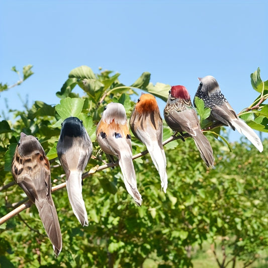 Artificial Sparrow Simulation Birds Garden Decoration