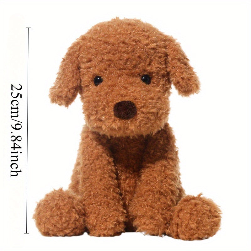 Adorable Golden Retriever Plush Toy Soft Brown Puppy