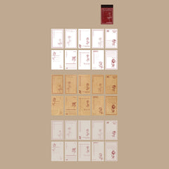 Inviscid Notepad Retro Decorative Paper for Reading Enthusiasts