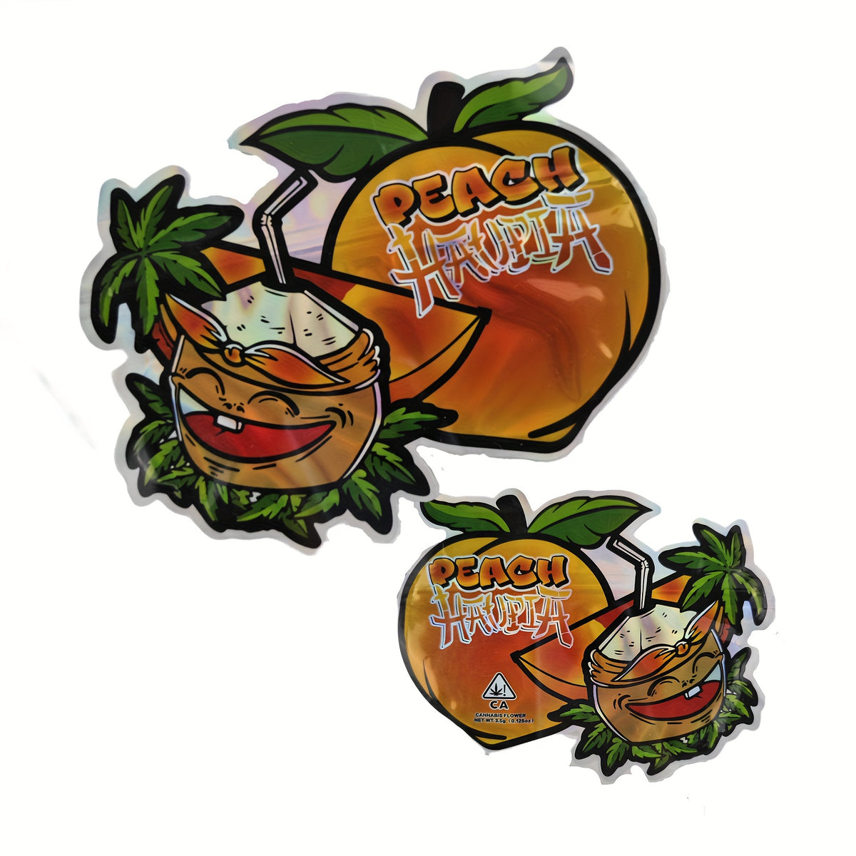 50pcs Halloween Mylar Bags 3.5g Smell Proof Ziplock Resealable Snack Bags