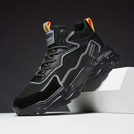 Men's High Top Mesh Chunky Sneaker Casual Shoes Spring Summer