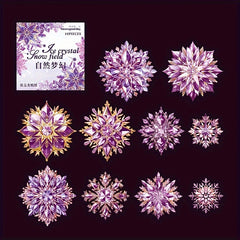 Snowflake Sticker Pack for Christmas Tree Decoration - Ice and Snow Series