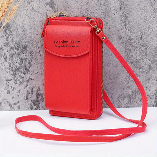 Women's Mini Crossbody Wallet Zip Clutch Purse
