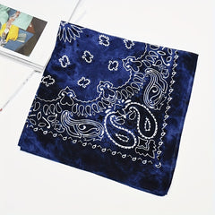 12pcs Tie Dye Double Cashew Flower Square Towel Multifunctional Headscarf