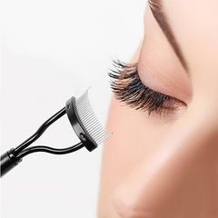 Metal Teeth Eyelash Comb for Mascara Application - Ideal for Girls and Women