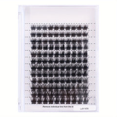 120 Pcs 12 Rows DIY Lash Clusters 40D W Shape D Curling Mixed Length Reusable