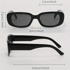 3 Pairs Square Sunglasses Rivet Anti Glare UV400 Sun Shades