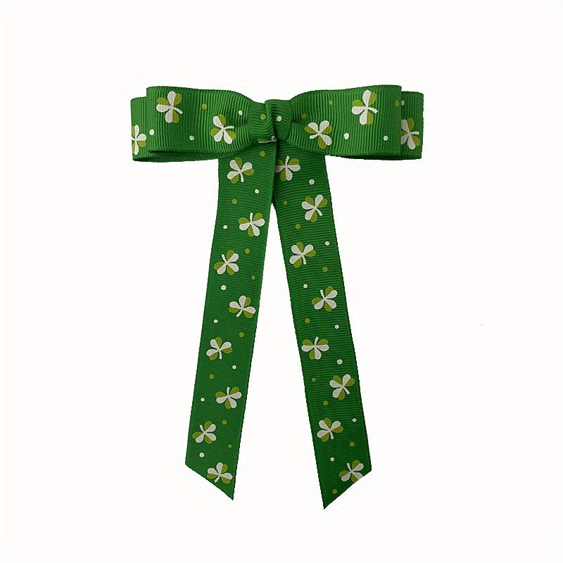 Lucky Clover Bow Tie Green Four Leaf Clover Collar Bow Tie