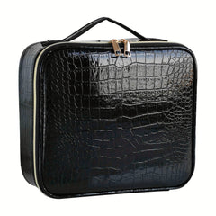Large Travel Makeup Train Case Cosmetic Bag Organizer with Adjustable Dividers