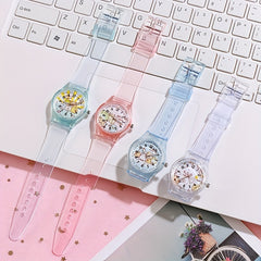 Kids' Transparent Biological Watch Cartoon Design
