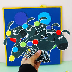 HOOJOJO Sheep Felt Storytelling Apron for Interactive Storytelling