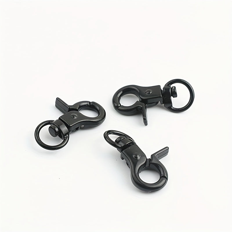 10Pcs 8mm Metal Buckle Lobster Clasps Swivel Trigger Clip Snap Hooks