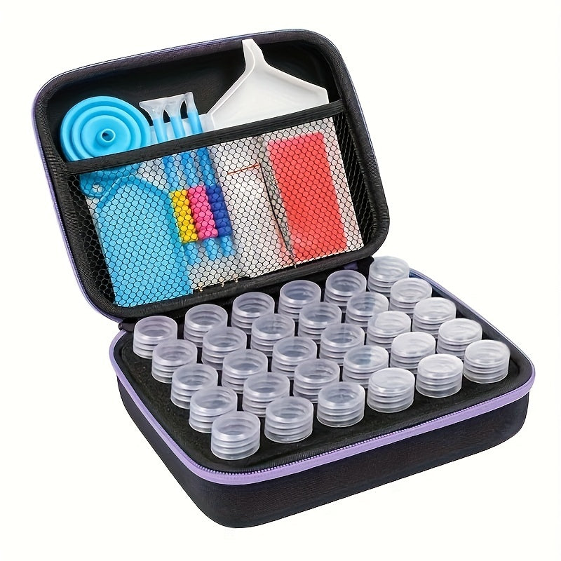 30 Slots Diamond Painting Accessory Storage Kit for DIY Diamond Art Rhinestone