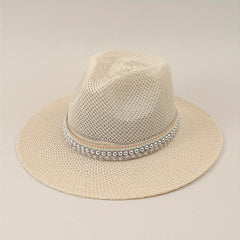 Men's Straw Sun Hat Large Brim Sunscreen Fishing Travel Beach Hat