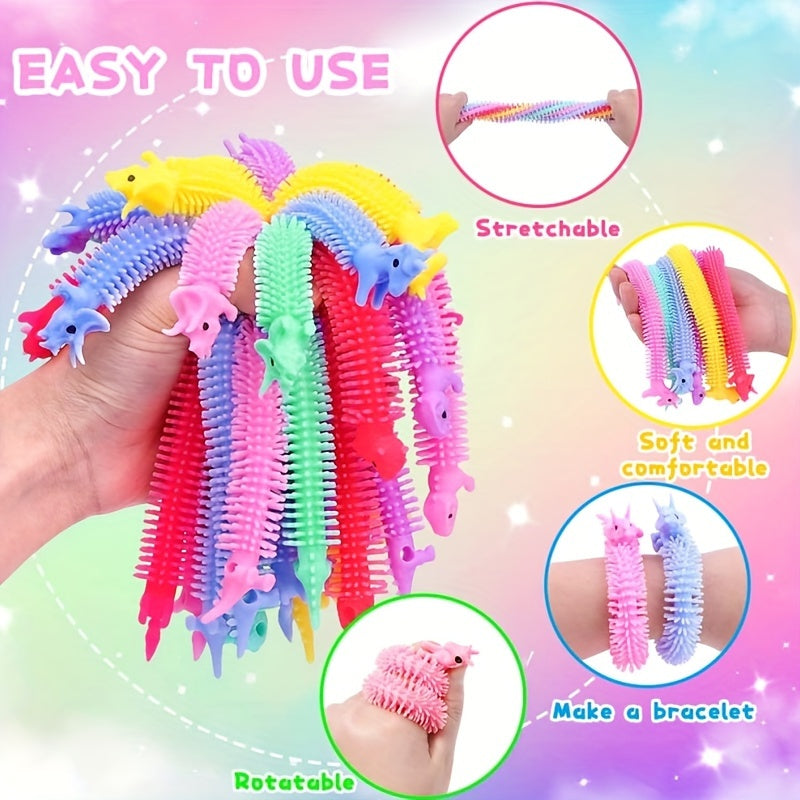 6pcs Sensory Dinosaur Unicorn Stretch Rope Decompressing Toys